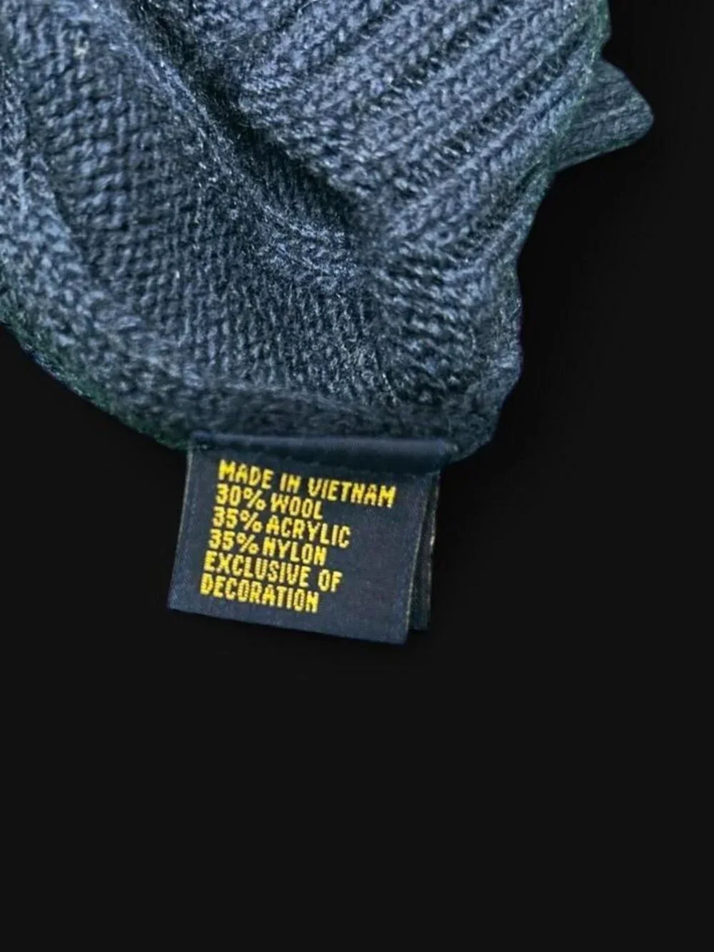 Polo Ralph Lauren Navy Cable Knit Crewneck Sweater